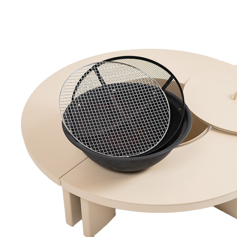 CLOGS OUTDOOR FULL ALUMINIUM COFFEE TABLE WITH BBQ GRILLWKT8611B63ALU - Coffee Tables - ebarza Furniture UAE | Shop Modern Furniture in Abu Dhabi & Dubai - مفروشات ايبازرا في الامارات | تسوق اثاث عصري وديكورات مميزة في دبي وابوظبي