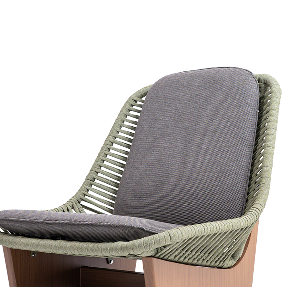 CLOGS LOUNGE CHAIR W/SEAT AND BACK CUSHION - KC8611N07ROP - Armchairs - ebarza Furniture UAE | Shop Modern Furniture in Abu Dhabi & Dubai - مفروشات ايبازرا في الامارات | تسوق اثاث عصري وديكورات مميزة في دبي وابوظبي