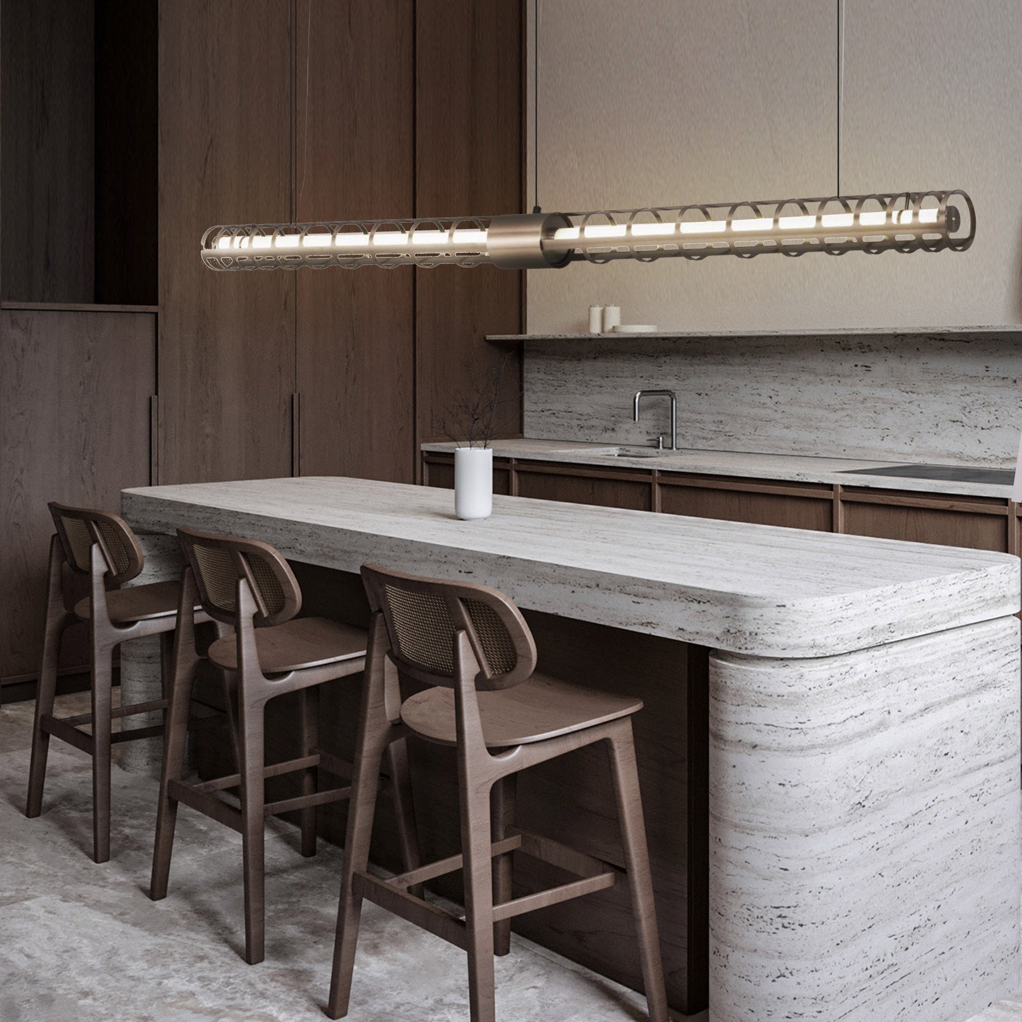 Pre-order 35 Days Delivery Luminous Thread Pendant Lamp CY-DD-1050-Black - Pendant Lamps - ebarza Furniture UAE | Shop Modern Furniture in Abu Dhabi & Dubai - مفروشات ايبازرا في الامارات | تسوق اثاث عصري وديكورات مميزة في دبي وابوظبي