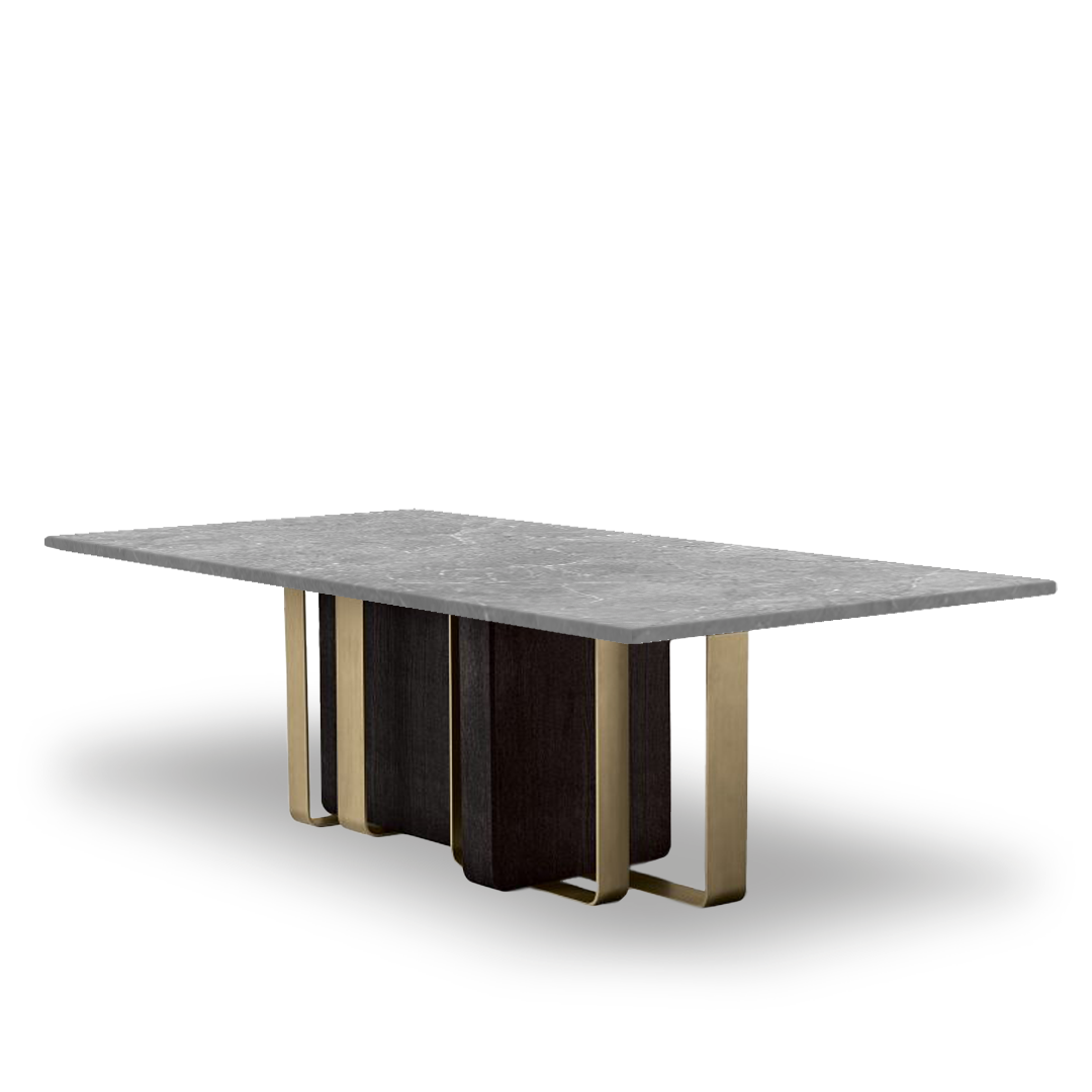 Jura Rectangular 220cm Table Tg-490 - Dining Tables - ebarza Furniture UAE | Shop Modern Furniture in Abu Dhabi & Dubai - مفروشات ايبازرا في الامارات | تسوق اثاث عصري وديكورات مميزة في دبي وابوظبي