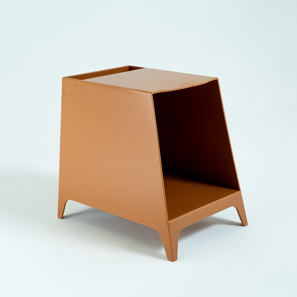 Caramel Side Table/Bedside Table BB-013 - Side Tables - ebarza Furniture UAE | Shop Modern Furniture in Abu Dhabi & Dubai - مفروشات ايبازرا في الامارات | تسوق اثاث عصري وديكورات مميزة في دبي وابوظبي