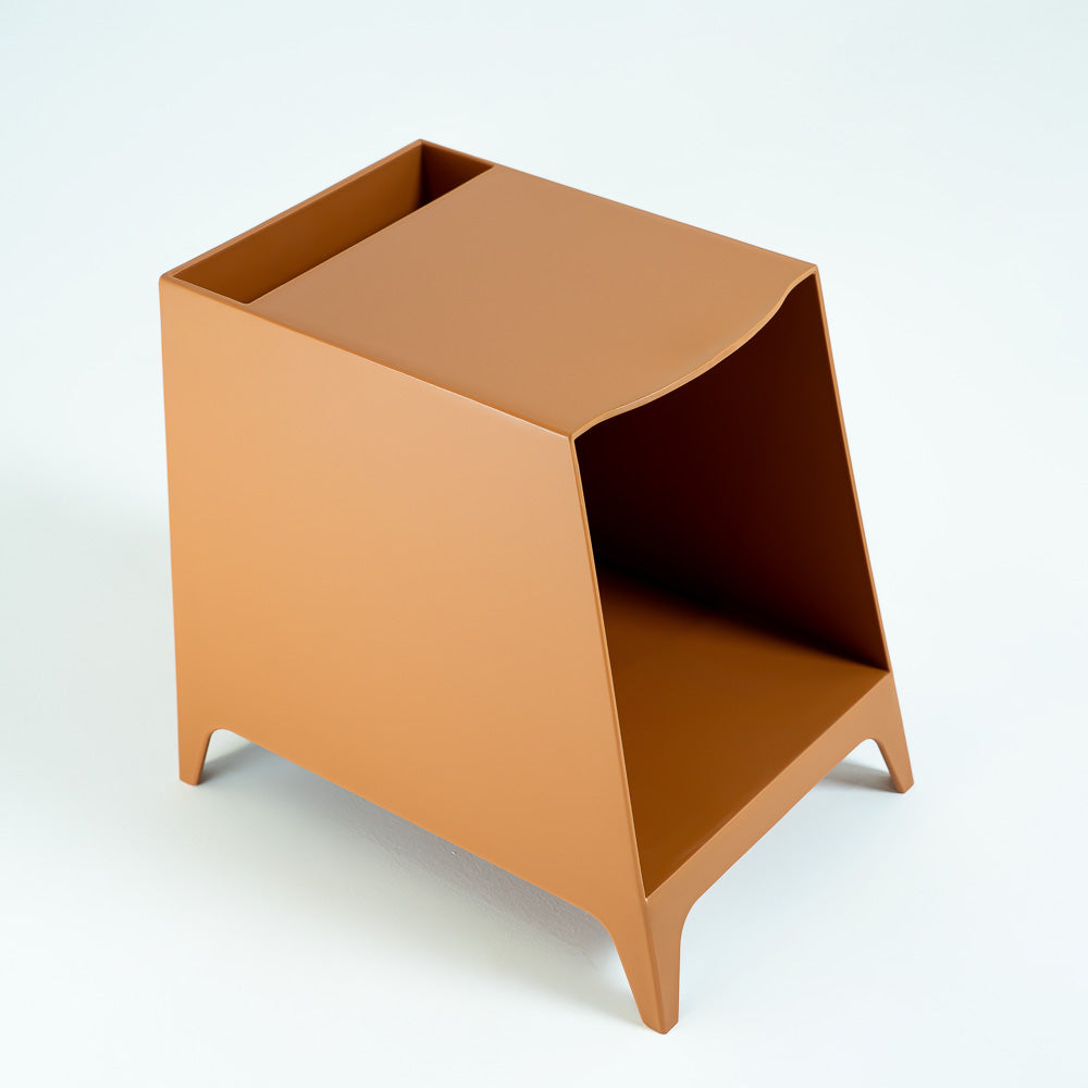 Caramel Side Table/Bedside Table BB-013 - Side Tables - ebarza Furniture UAE | Shop Modern Furniture in Abu Dhabi & Dubai - مفروشات ايبازرا في الامارات | تسوق اثاث عصري وديكورات مميزة في دبي وابوظبي