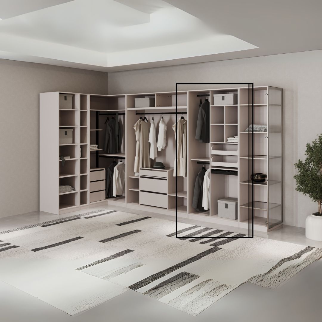 Pre-order 25 Days Delivery Cashmere 100 cm V2 Sweater Wardrobe - Cabinets - ebarza Furniture UAE | Shop Modern Furniture in Abu Dhabi & Dubai - مفروشات ايبازرا في الامارات | تسوق اثاث عصري وديكورات مميزة في دبي وابوظبي