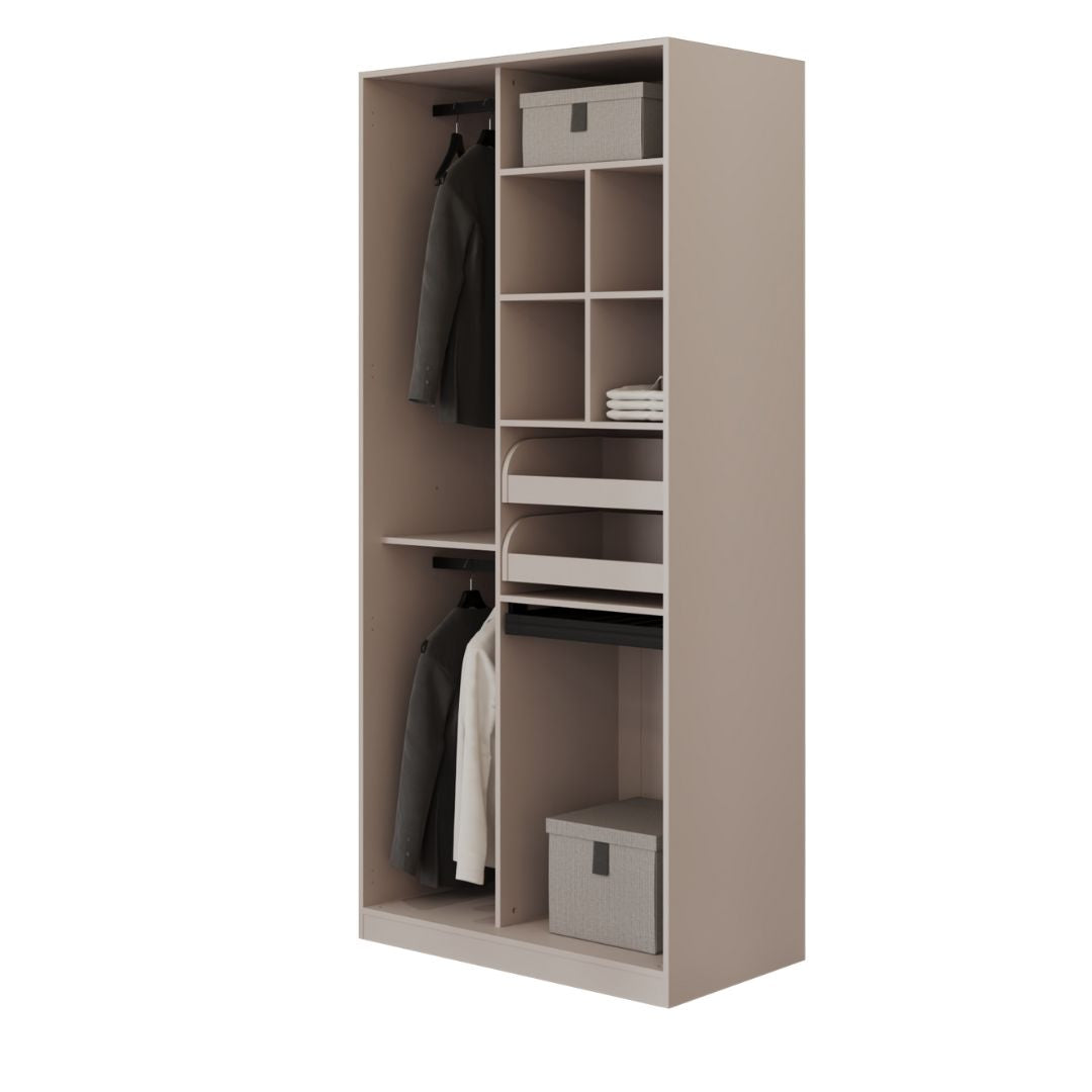 Pre-order 25 Days Delivery Cashmere 100 cm V2 Sweater Wardrobe - Cabinets - ebarza Furniture UAE | Shop Modern Furniture in Abu Dhabi & Dubai - مفروشات ايبازرا في الامارات | تسوق اثاث عصري وديكورات مميزة في دبي وابوظبي