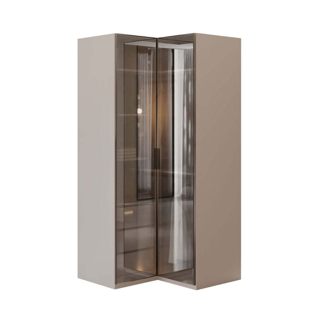 Pre-order 25 Days Delivery Cashmere CORNER WARDROBE 2 DOORS - Cabinets - ebarza Furniture UAE | Shop Modern Furniture in Abu Dhabi & Dubai - مفروشات ايبازرا في الامارات | تسوق اثاث عصري وديكورات مميزة في دبي وابوظبي
