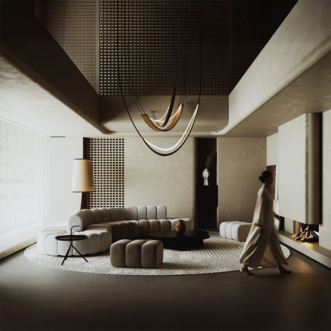 Chameleon Sofa Round With Back Rest - H-5228-C2 - Sofas - ebarza Furniture UAE | Shop Modern Furniture in Abu Dhabi & Dubai - مفروشات ايبازرا في الامارات | تسوق اثاث عصري وديكورات مميزة في دبي وابوظبي