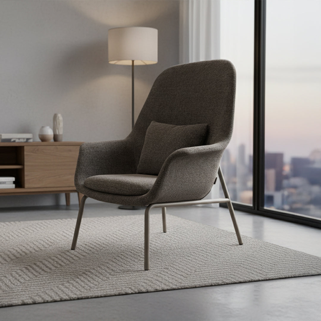 Cherry Armchair Pi-H4SM - Armchairs - ebarza Furniture UAE | Shop Modern Furniture in Abu Dhabi & Dubai - مفروشات ايبازرا في الامارات | تسوق اثاث عصري وديكورات مميزة في دبي وابوظبي