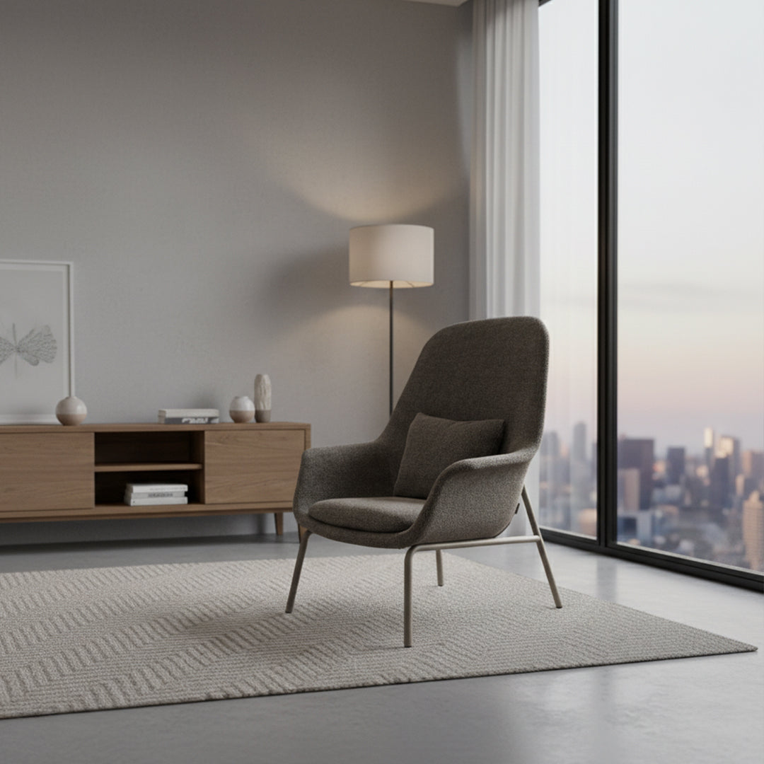 Cherry Armchair Pi-H4SM - Armchairs - ebarza Furniture UAE | Shop Modern Furniture in Abu Dhabi & Dubai - مفروشات ايبازرا في الامارات | تسوق اثاث عصري وديكورات مميزة في دبي وابوظبي