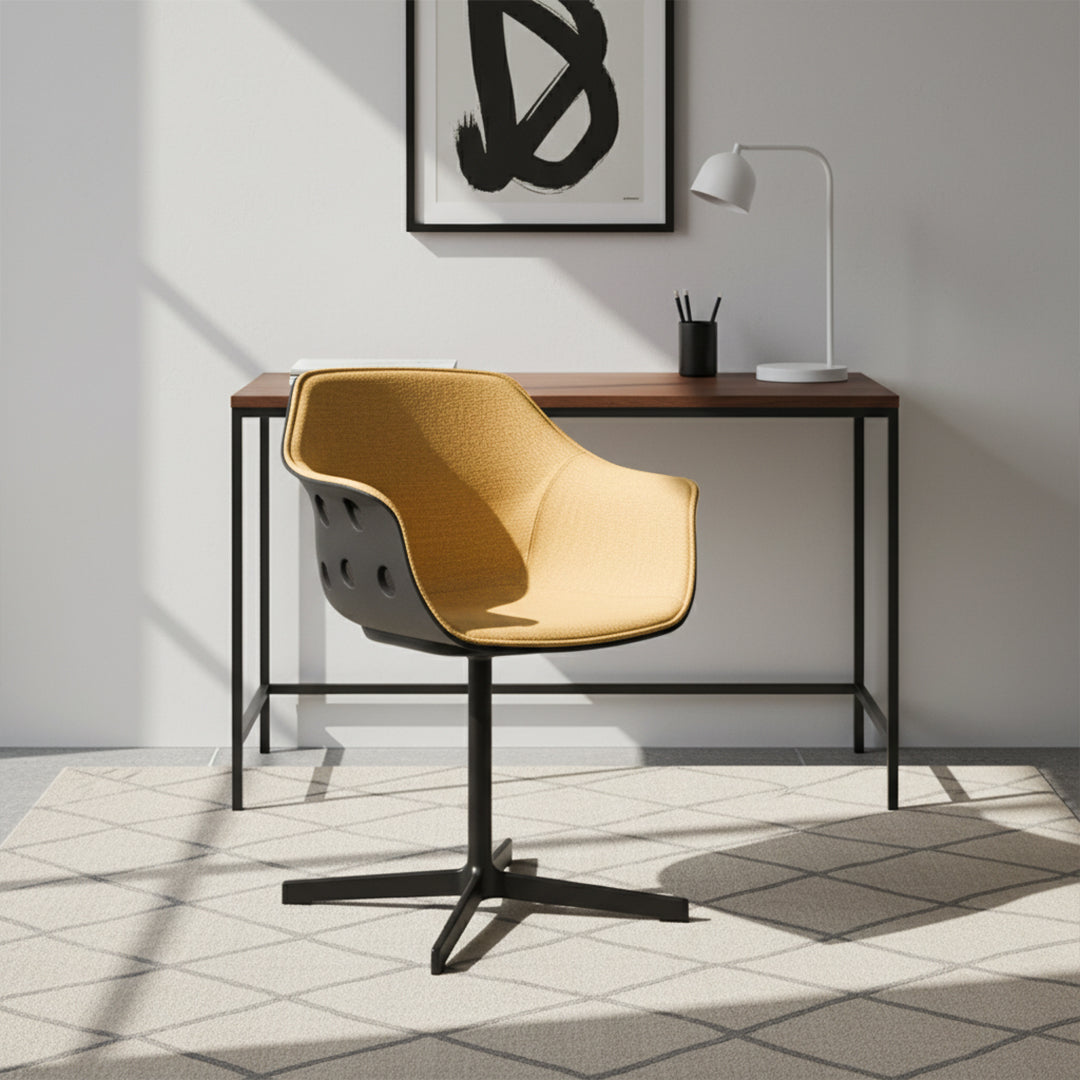 Classic Aluminum Office Chair Che-009B - Office Chairs - ebarza Furniture UAE | Shop Modern Furniture in Abu Dhabi & Dubai - مفروشات ايبازرا في الامارات | تسوق اثاث عصري وديكورات مميزة في دبي وابوظبي