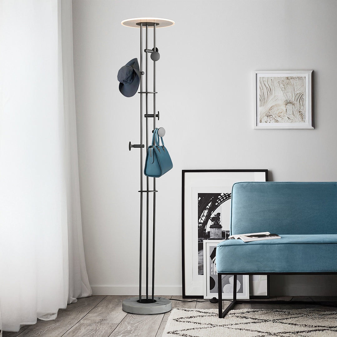 Pre-order 45 Days Delivery Eon Clothing Hanger With LED Floor Lamp MA06126F-001 - Hangers - ebarza Furniture UAE | Shop Modern Furniture in Abu Dhabi & Dubai - مفروشات ايبازرا في الامارات | تسوق اثاث عصري وديكورات مميزة في دبي وابوظبي