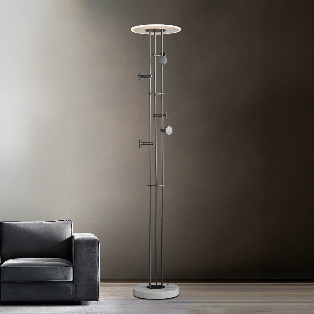 Pre-order 45 Days Delivery Eon Clothing Hanger With LED Floor Lamp MA06126F-001 - Hangers - ebarza Furniture UAE | Shop Modern Furniture in Abu Dhabi & Dubai - مفروشات ايبازرا في الامارات | تسوق اثاث عصري وديكورات مميزة في دبي وابوظبي