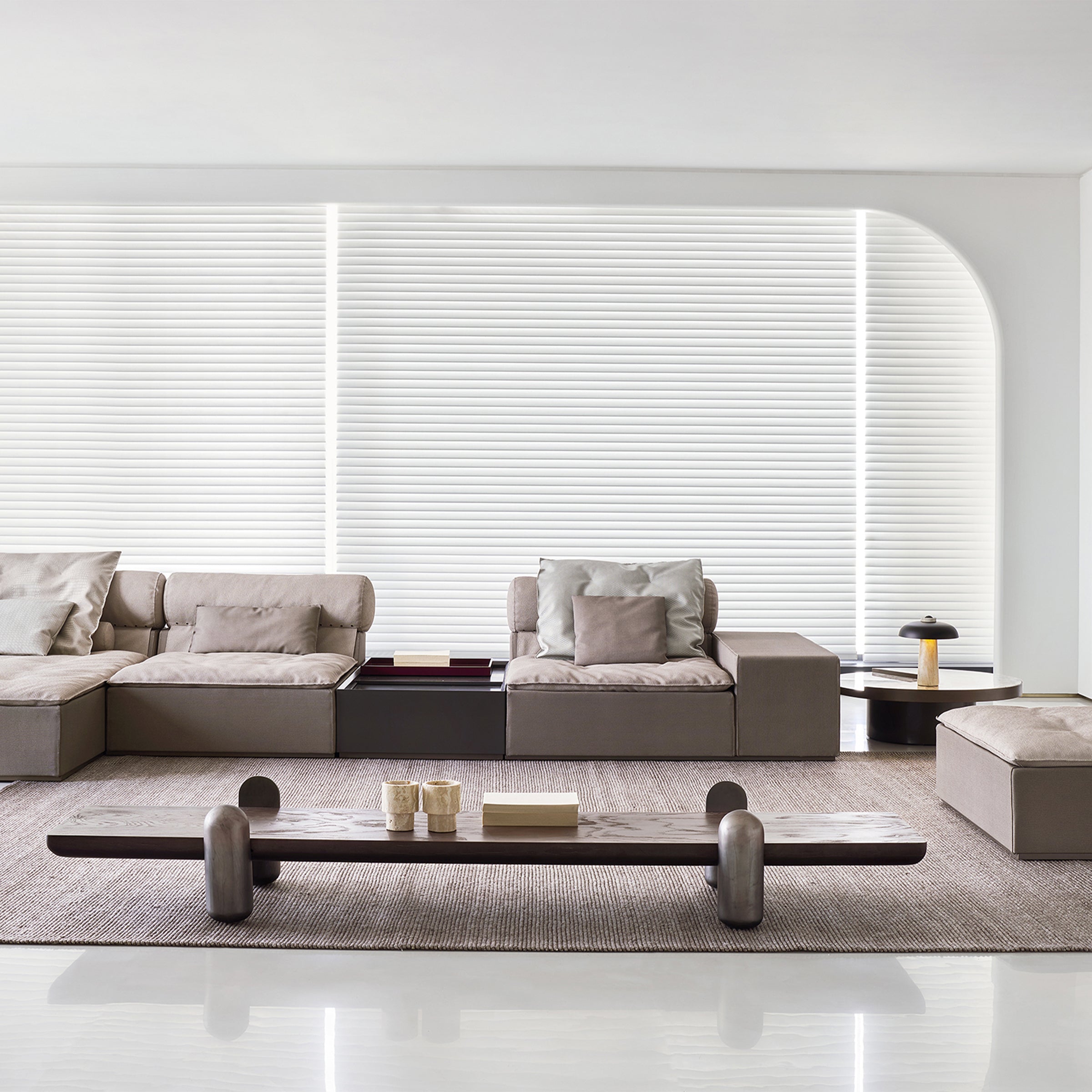 ebarza Corner Sofa AMBO- S80197 - Sofas - ebarza Furniture UAE | Shop Modern Furniture in Abu Dhabi & Dubai - مفروشات ايبازرا في الامارات | تسوق اثاث عصري وديكورات مميزة في دبي وابوظبي