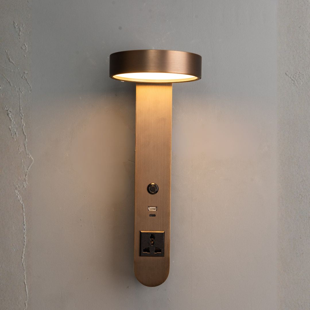 Cookie Hotel Style Headboard/ Wall Reading Lamp Cookie-Ez-WL(B)-28AB - Wall Lamps - ebarza Furniture UAE | Shop Modern Furniture in Abu Dhabi & Dubai - مفروشات ايبازرا في الامارات | تسوق اثاث عصري وديكورات مميزة في دبي وابوظبي