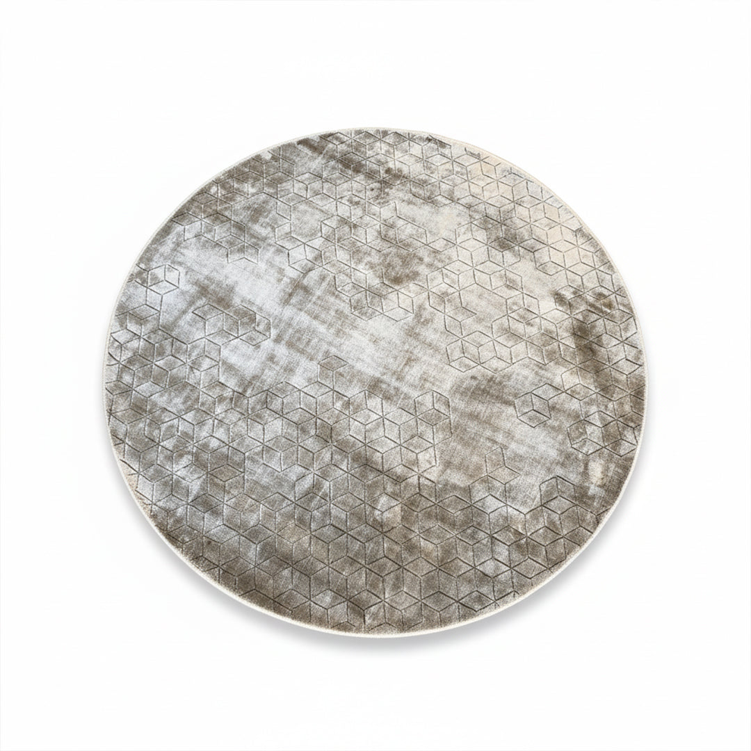 D250 Cm Handmade Wool Rug Jh-20730 Round - Rugs - ebarza Furniture UAE | Shop Modern Furniture in Abu Dhabi & Dubai - مفروشات ايبازرا في الامارات | تسوق اثاث عصري وديكورات مميزة في دبي وابوظبي