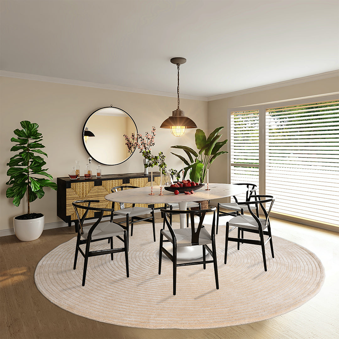 D400 Cm WOOL Clay Rug JH-22730 - Rugs - ebarza Furniture UAE | Shop Modern Furniture in Abu Dhabi & Dubai - مفروشات ايبازرا في الامارات | تسوق اثاث عصري وديكورات مميزة في دبي وابوظبي