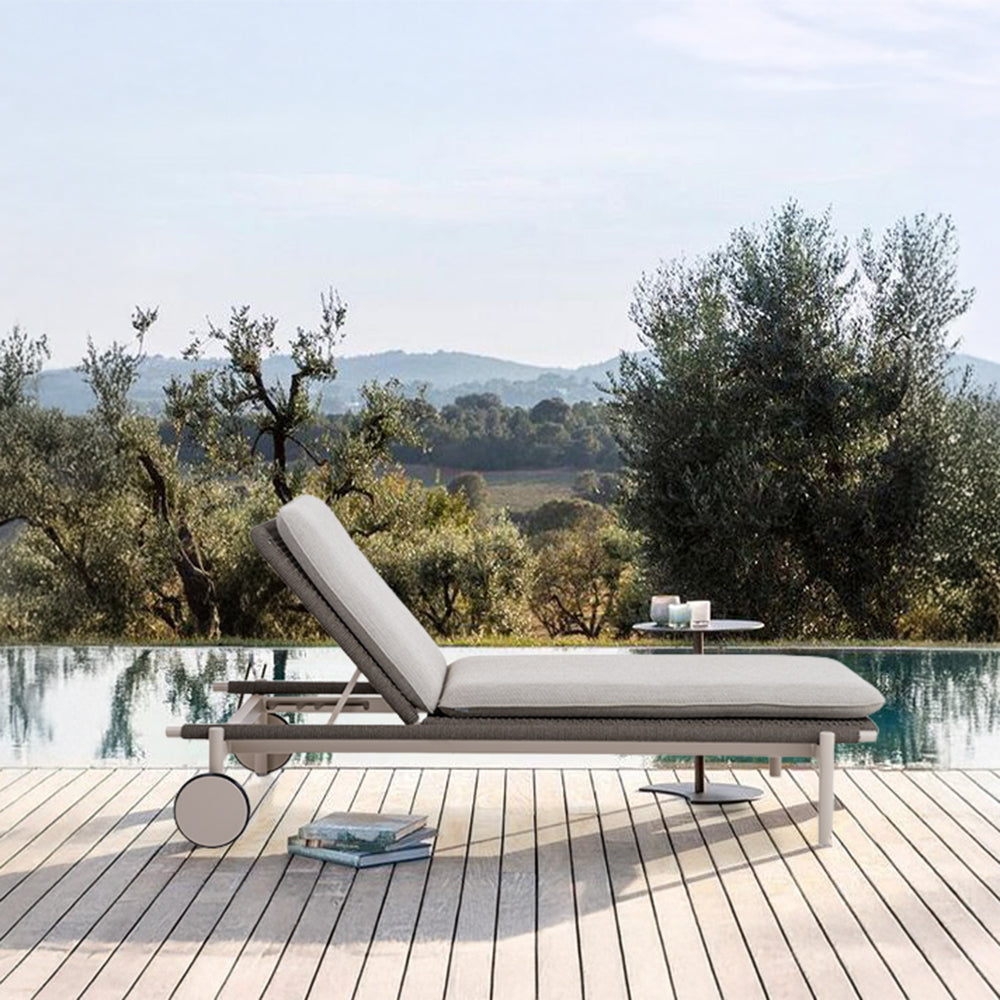 DUBLIN SUNBED WITH WHEELS AS2004N59ROP - Sunloungers - ebarza Furniture UAE | Shop Modern Furniture in Abu Dhabi & Dubai - مفروشات ايبازرا في الامارات | تسوق اثاث عصري وديكورات مميزة في دبي وابوظبي