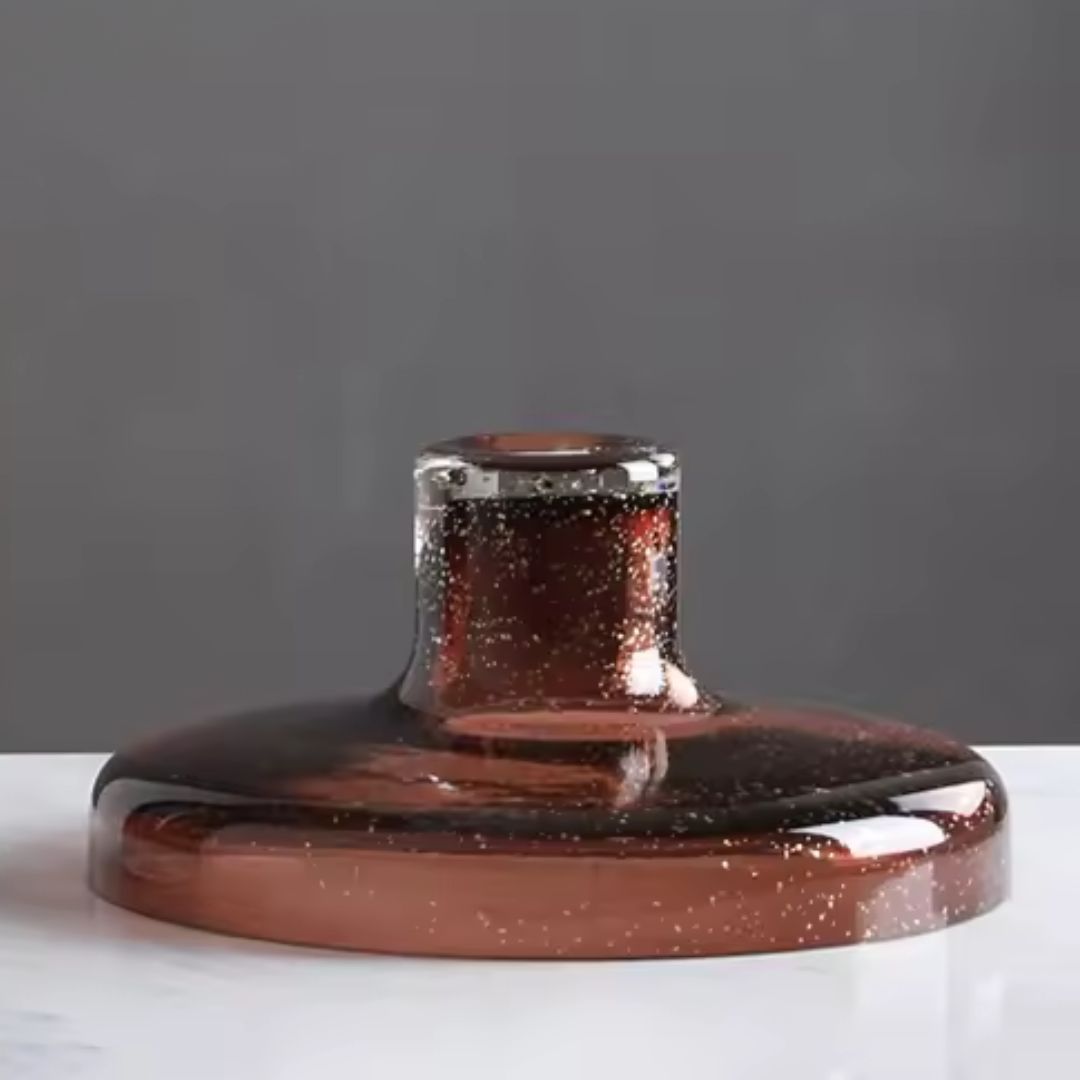 Dark Red Glass Vase -B FB-ZS2030B - Vases - ebarza Furniture UAE | Shop Modern Furniture in Abu Dhabi & Dubai - مفروشات ايبازرا في الامارات | تسوق اثاث عصري وديكورات مميزة في دبي وابوظبي