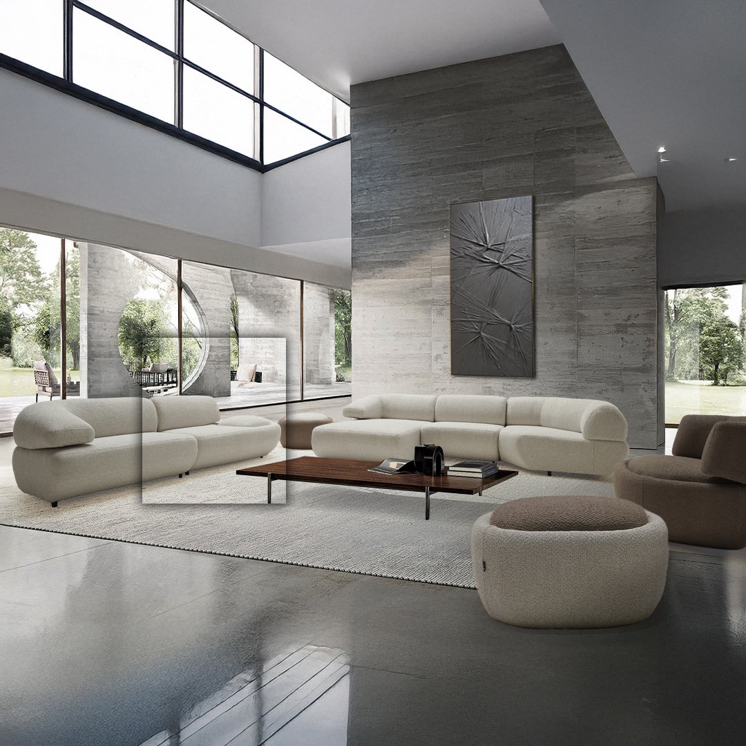 Mollis Right Module 135cm With Pouf for Mollis Sofa BER-RIGHTMODULE - Sofas - ebarza Furniture UAE | Shop Modern Furniture in Abu Dhabi & Dubai - مفروشات ايبازرا في الامارات | تسوق اثاث عصري وديكورات مميزة في دبي وابوظبي