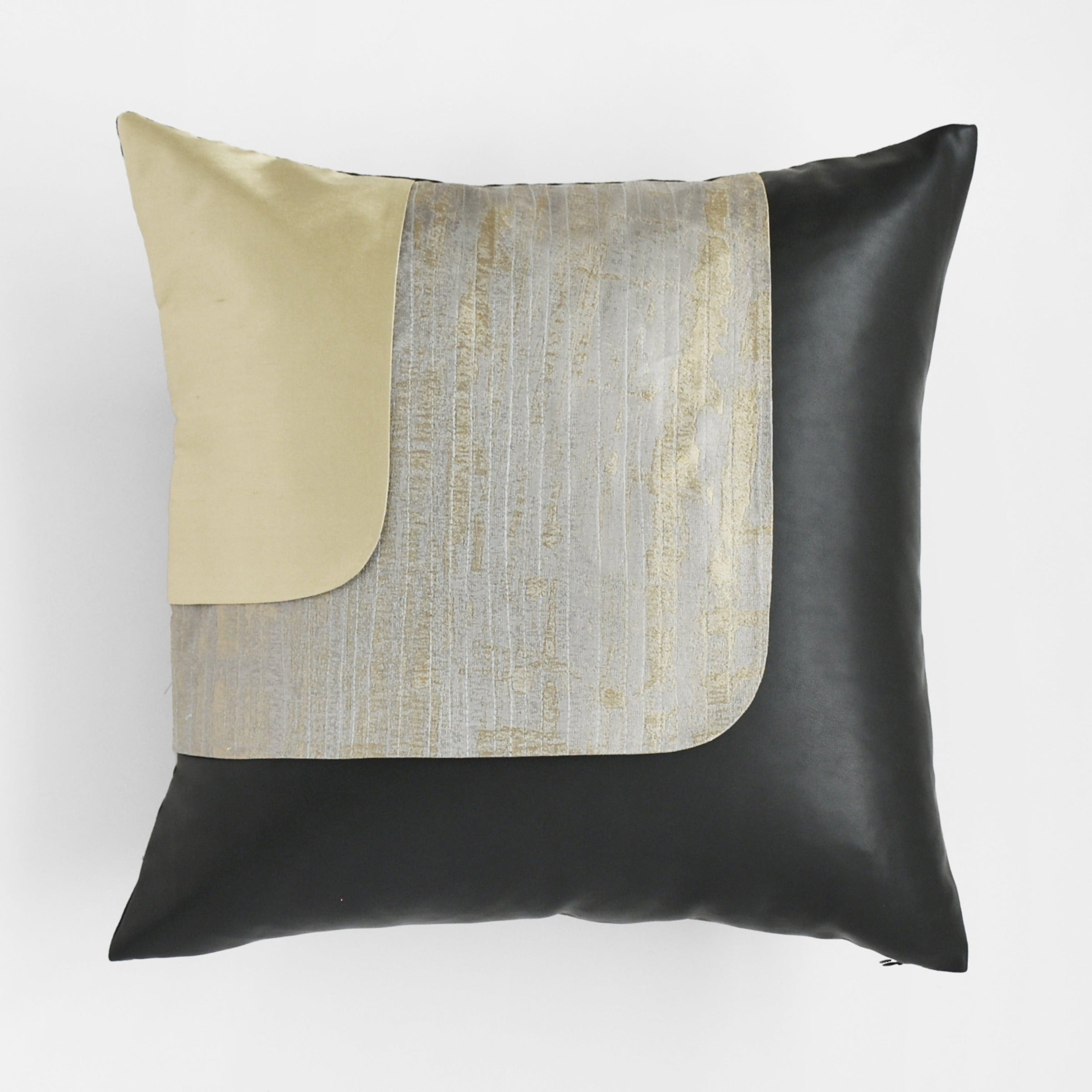 45*45 Roch Patchwork Cushion - ECC097 - Cushions - ebarza Furniture UAE | Shop Modern Furniture in Abu Dhabi & Dubai - مفروشات ايبازرا في الامارات | تسوق اثاث عصري وديكورات مميزة في دبي وابوظبي