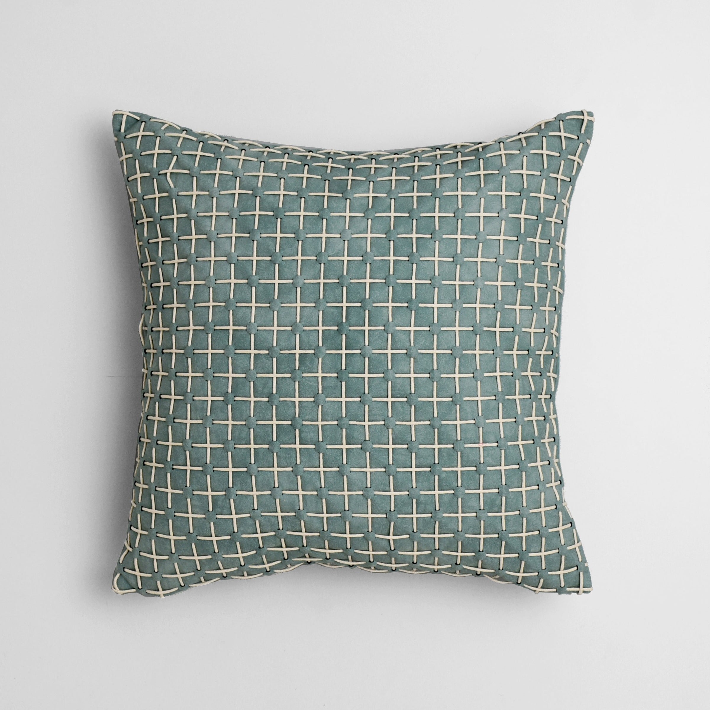 45*45 SKJG Pearl Imitation Leather Cushion - ECC122 - Cushions - ebarza Furniture UAE | Shop Modern Furniture in Abu Dhabi & Dubai - مفروشات ايبازرا في الامارات | تسوق اثاث عصري وديكورات مميزة في دبي وابوظبي