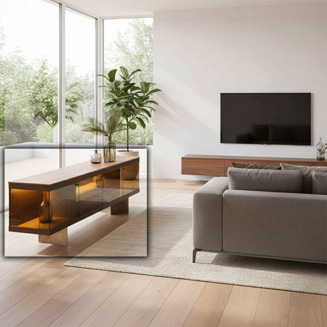 Edessa Sideboard With Glass Edsa-Console