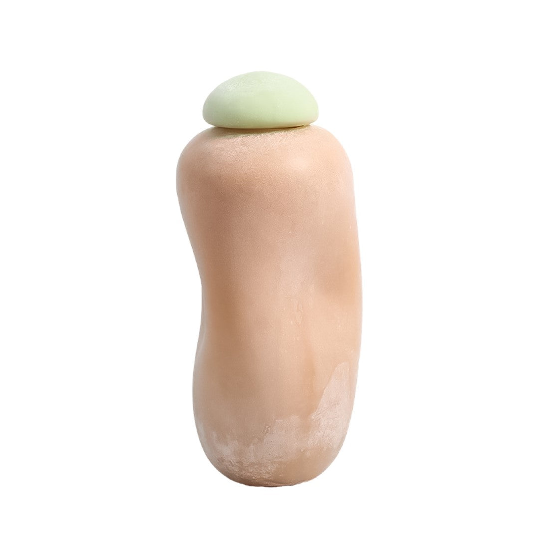 Pink Green Jar Tall FB-E24003A - Vases - ebarza Furniture UAE | Shop Modern Furniture in Abu Dhabi & Dubai - مفروشات ايبازرا في الامارات | تسوق اثاث عصري وديكورات مميزة في دبي وابوظبي