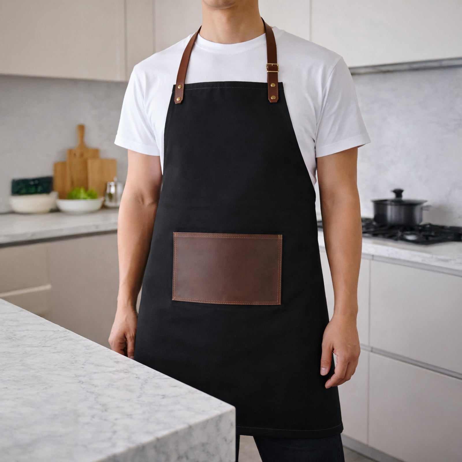 Flare Kitchen Apron - Black KBB230367-1/B - Kitchen Appliances - ebarza Furniture UAE | Shop Modern Furniture in Abu Dhabi & Dubai - مفروشات ايبازرا في الامارات | تسوق اثاث عصري وديكورات مميزة في دبي وابوظبي