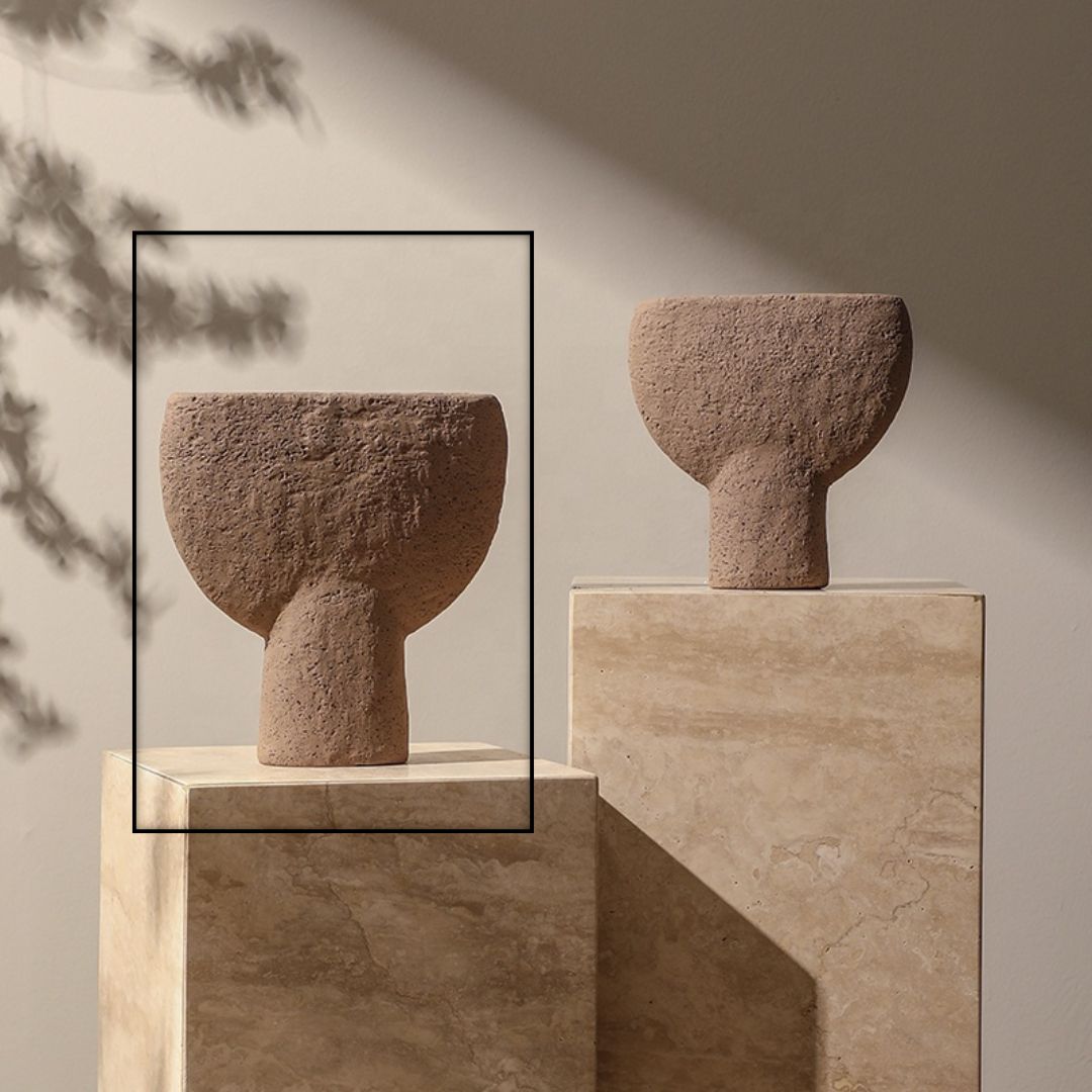 Flat Bell Vase-A FF-SN24024A - Vases - ebarza Furniture UAE | Shop Modern Furniture in Abu Dhabi & Dubai - مفروشات ايبازرا في الامارات | تسوق اثاث عصري وديكورات مميزة في دبي وابوظبي