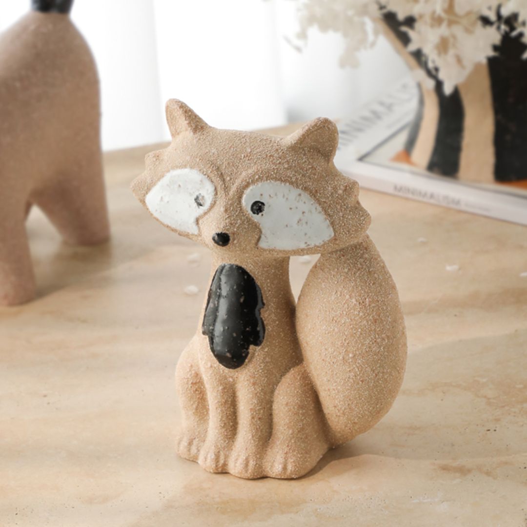 Fox Hand-painted Ceramics Ornament FF-D25029 - Home Decor Figurines - ebarza Furniture UAE | Shop Modern Furniture in Abu Dhabi & Dubai - مفروشات ايبازرا في الامارات | تسوق اثاث عصري وديكورات مميزة في دبي وابوظبي