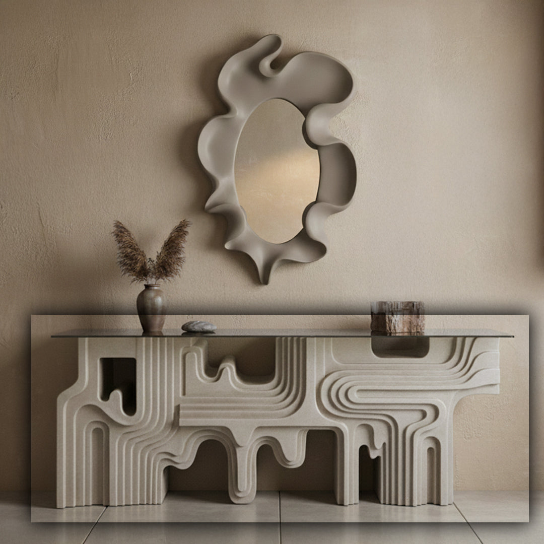 Rhapsody Console Table PC-4009-01 - Cream - Consoles - ebarza Furniture UAE | Shop Modern Furniture in Abu Dhabi & Dubai - مفروشات ايبازرا في الامارات | تسوق اثاث عصري وديكورات مميزة في دبي وابوظبي