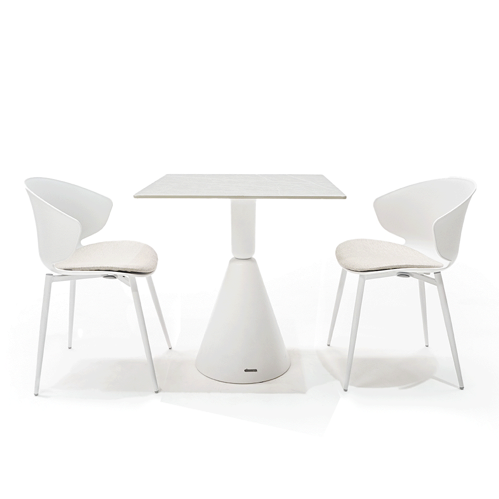 Dining Chair 90Chair-White - Chairs - ebarza Furniture UAE | Shop Modern Furniture in Abu Dhabi & Dubai - مفروشات ايبازرا في الامارات | تسوق اثاث عصري وديكورات مميزة في دبي وابوظبي