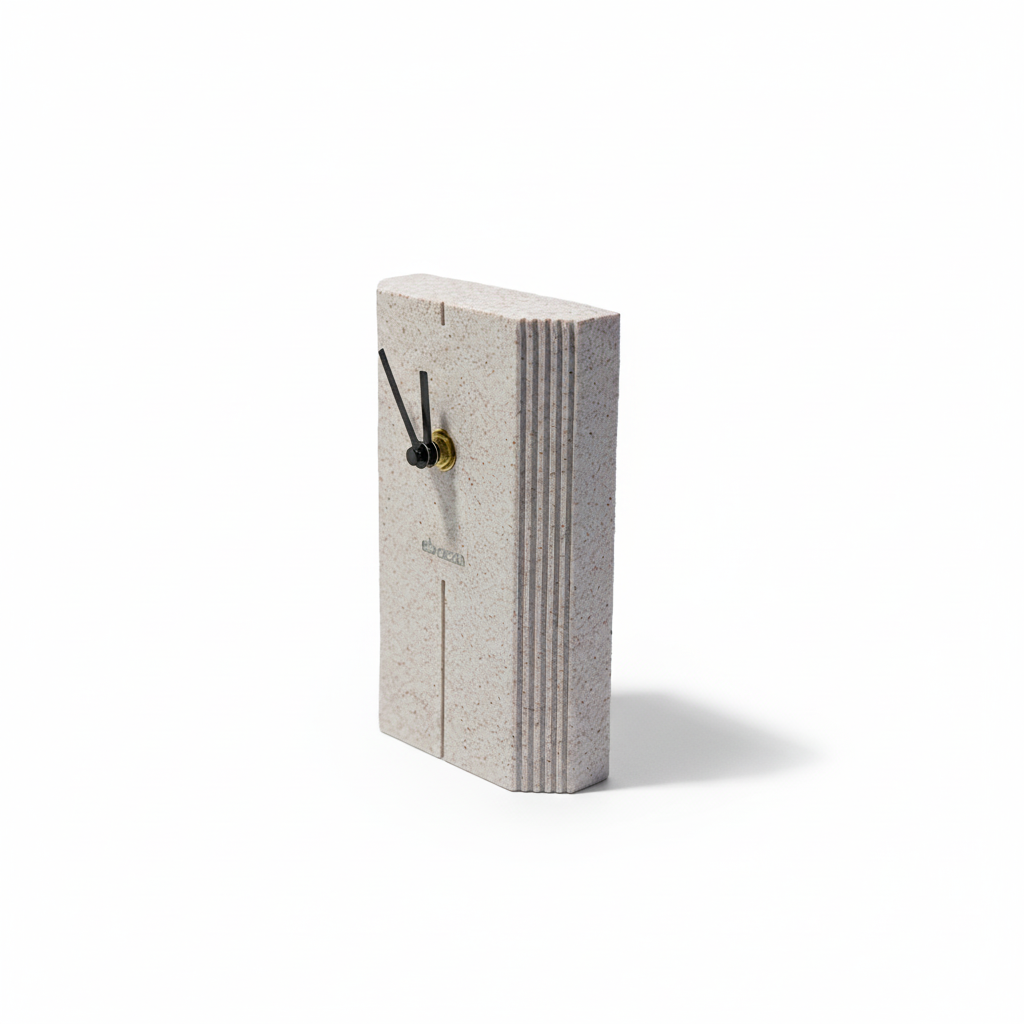 Imperial Chu Vertical Stripe Desk Clock TCK217 - Clocks - ebarza Furniture UAE | Shop Modern Furniture in Abu Dhabi & Dubai - مفروشات ايبازرا في الامارات | تسوق اثاث عصري وديكورات مميزة في دبي وابوظبي