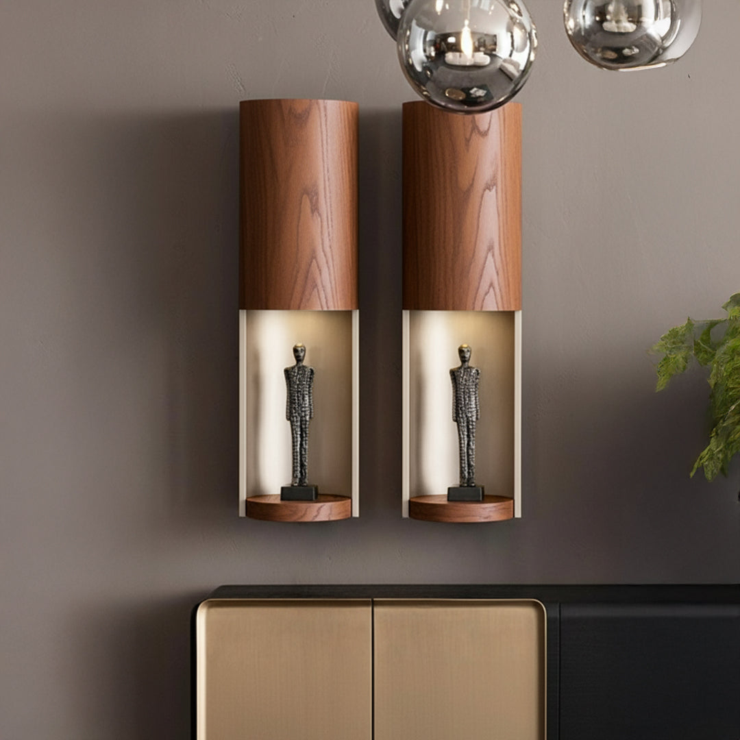 Grande Set of 2 Wall shelves Walnut ORXGRND-TVU255W