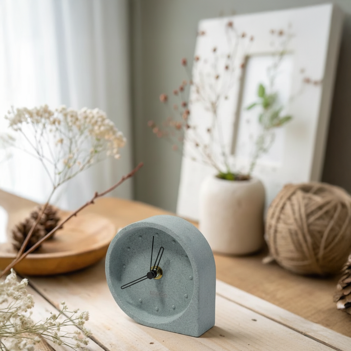 Green Water Drop Table Clock TCD244 - Clocks - ebarza Furniture UAE | Shop Modern Furniture in Abu Dhabi & Dubai - مفروشات ايبازرا في الامارات | تسوق اثاث عصري وديكورات مميزة في دبي وابوظبي