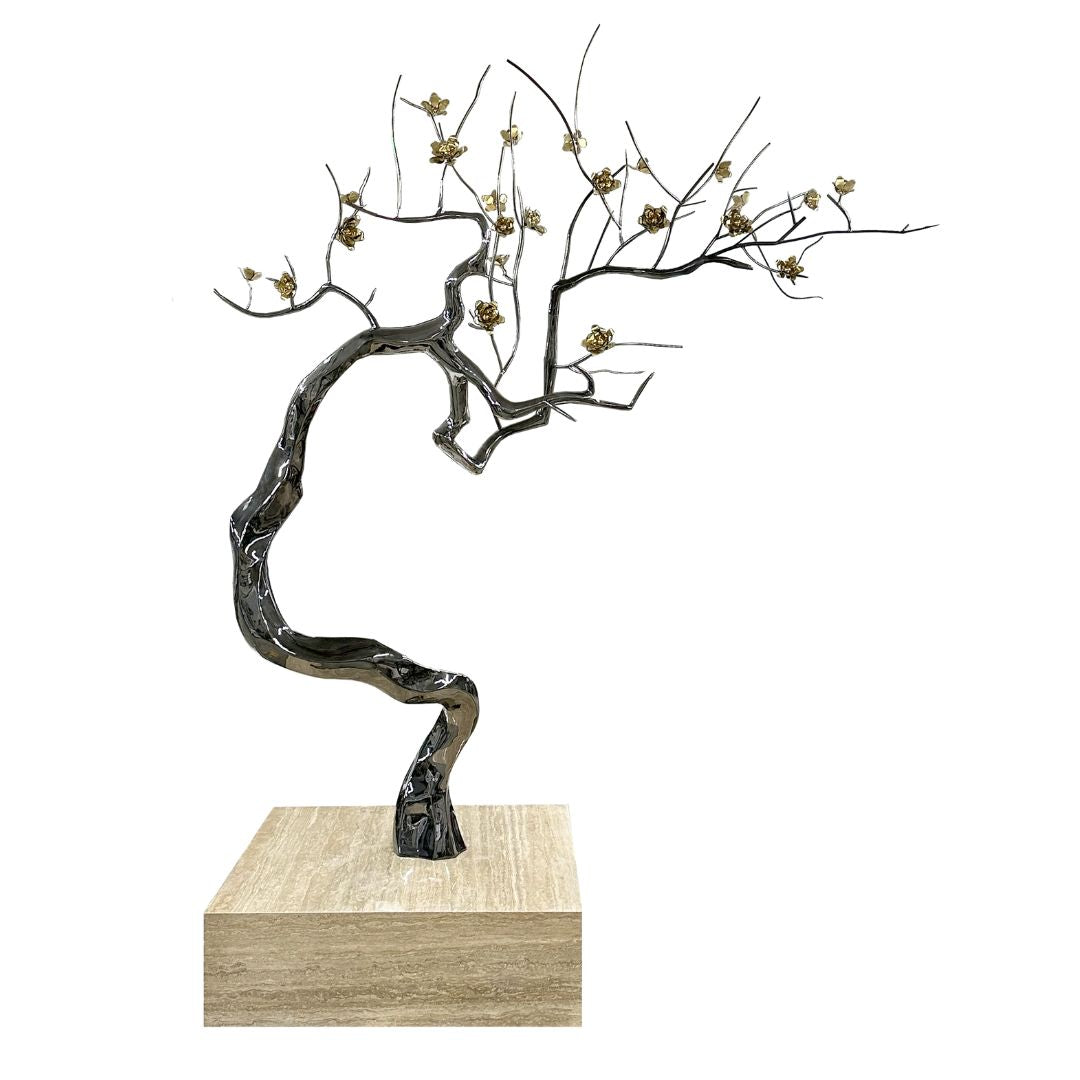 Hand Crafted Black Stainless Steel Artwork 20240056 - Artwork - ebarza Furniture UAE | Shop Modern Furniture in Abu Dhabi & Dubai - مفروشات ايبازرا في الامارات | تسوق اثاث عصري وديكورات مميزة في دبي وابوظبي