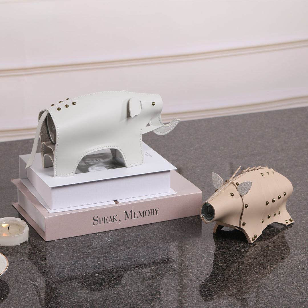 Elephant Vase/Sculpture KB3022 - Vases - ebarza Furniture UAE | Shop Modern Furniture in Abu Dhabi & Dubai - مفروشات ايبازرا في الامارات | تسوق اثاث عصري وديكورات مميزة في دبي وابوظبي