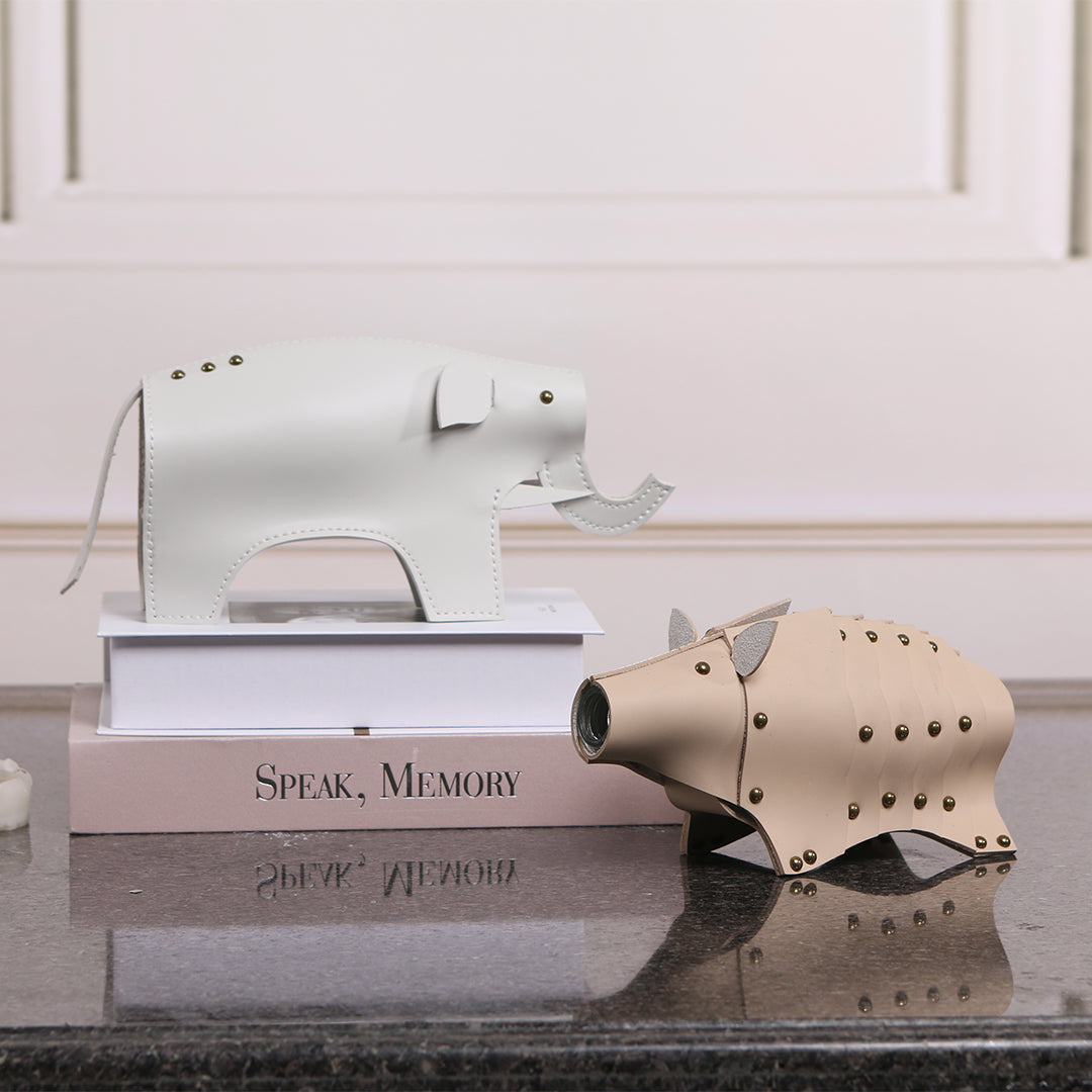 Elephant Vase/Sculpture KB3022 - Vases - ebarza Furniture UAE | Shop Modern Furniture in Abu Dhabi & Dubai - مفروشات ايبازرا في الامارات | تسوق اثاث عصري وديكورات مميزة في دبي وابوظبي