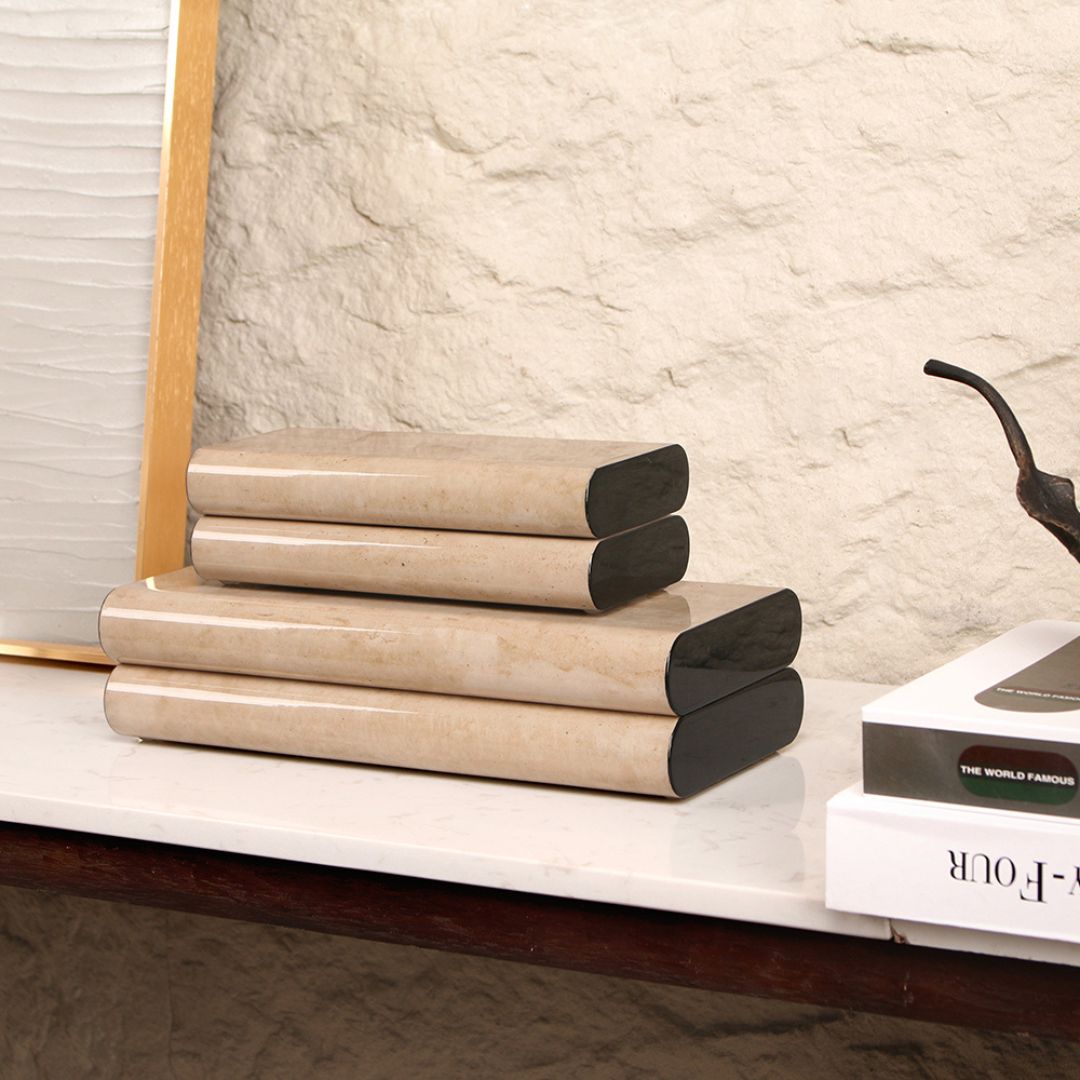 Hinged Glossy Storage Box-S KD5005BS - Decorative Boxes - ebarza Furniture UAE | Shop Modern Furniture in Abu Dhabi & Dubai - مفروشات ايبازرا في الامارات | تسوق اثاث عصري وديكورات مميزة في دبي وابوظبي