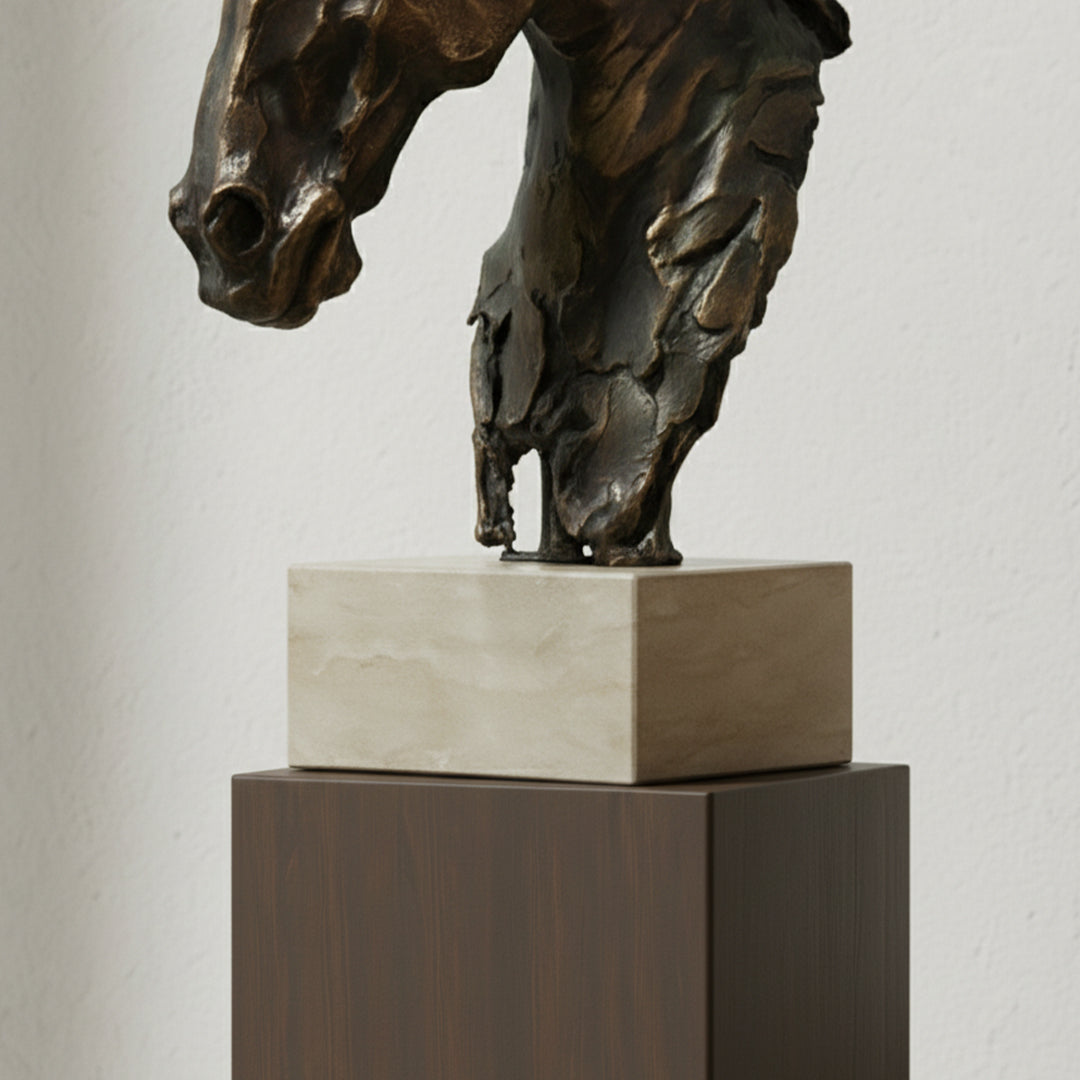 Horse Head Ornament TD-00135E - Home Decor Figurines - ebarza Furniture UAE | Shop Modern Furniture in Abu Dhabi & Dubai - مفروشات ايبازرا في الامارات | تسوق اثاث عصري وديكورات مميزة في دبي وابوظبي