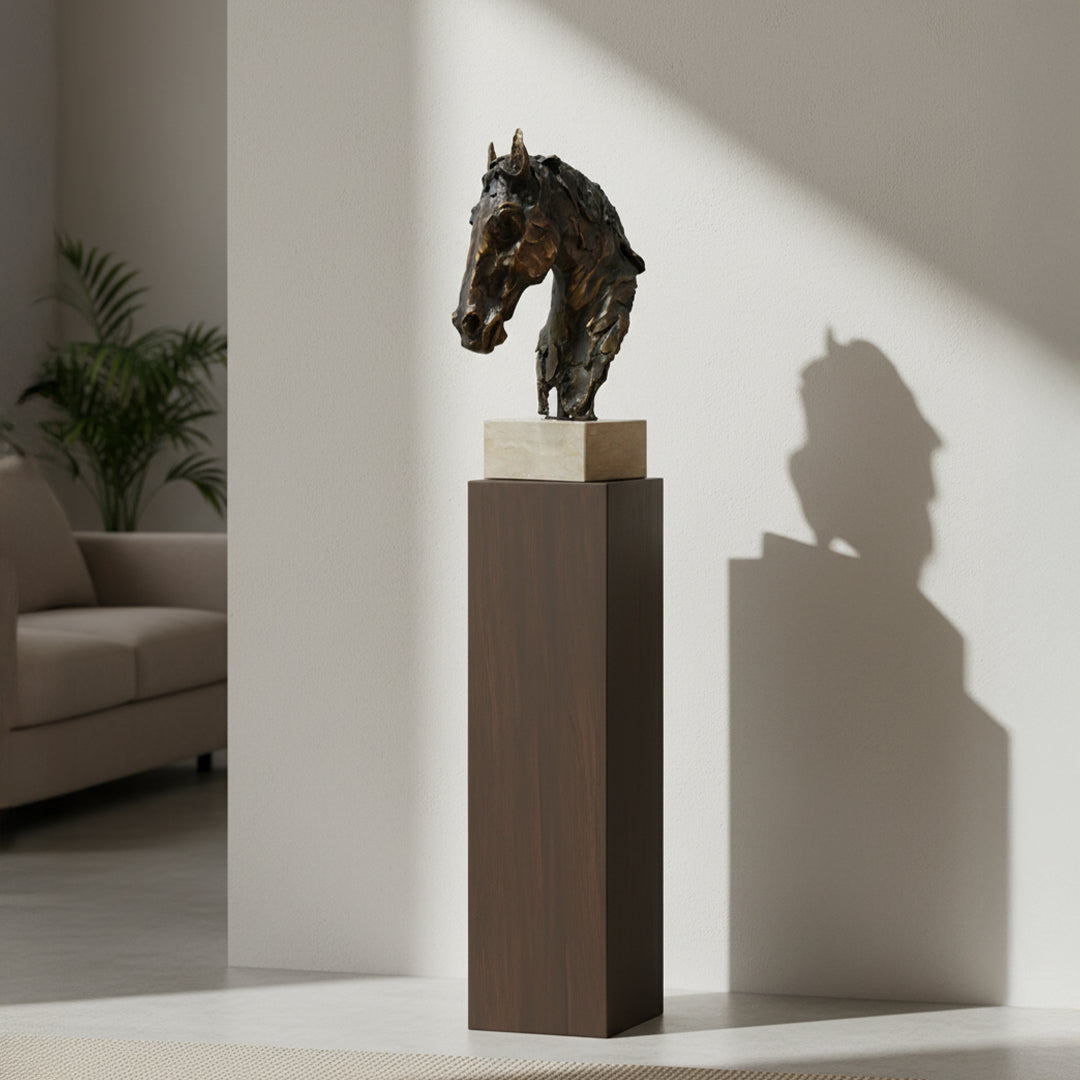 Horse Head Ornament TD-00135E - Home Decor Figurines - ebarza Furniture UAE | Shop Modern Furniture in Abu Dhabi & Dubai - مفروشات ايبازرا في الامارات | تسوق اثاث عصري وديكورات مميزة في دبي وابوظبي