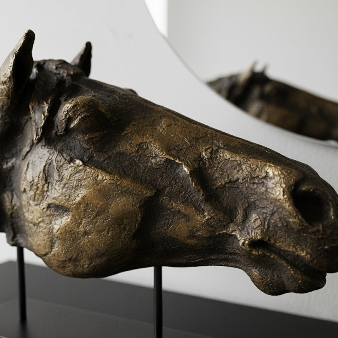 Horse Head Ornament TD-00197 - Home Decor Figurines - ebarza Furniture UAE | Shop Modern Furniture in Abu Dhabi & Dubai - مفروشات ايبازرا في الامارات | تسوق اثاث عصري وديكورات مميزة في دبي وابوظبي