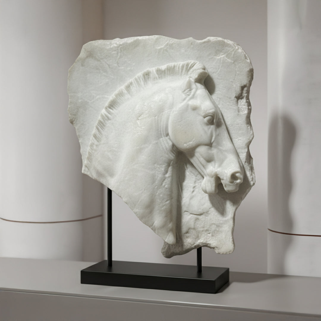 Horse Head PLAQUE Ornament TD-00195 - Home Decor Figurines - ebarza Furniture UAE | Shop Modern Furniture in Abu Dhabi & Dubai - مفروشات ايبازرا في الامارات | تسوق اثاث عصري وديكورات مميزة في دبي وابوظبي