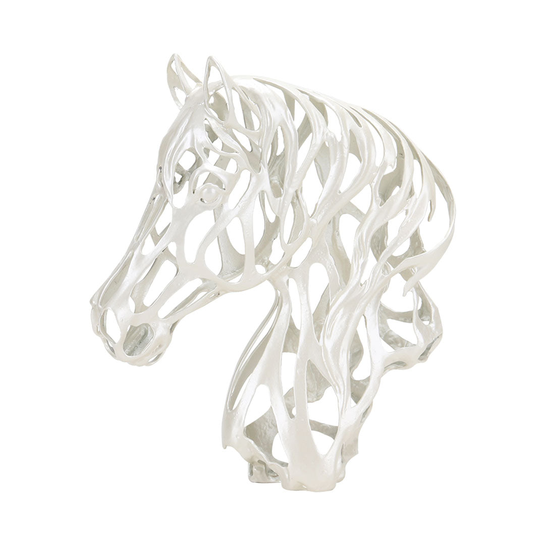 Horse Head Sculpture - KA3014A - Home Decor Figurines - ebarza Furniture UAE | Shop Modern Furniture in Abu Dhabi & Dubai - مفروشات ايبازرا في الامارات | تسوق اثاث عصري وديكورات مميزة في دبي وابوظبي