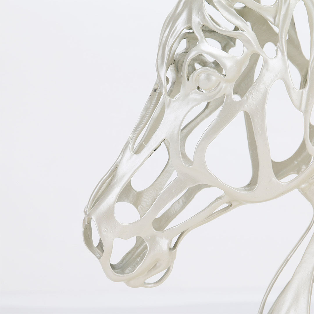 Horse Head Sculpture - KA3014A - Home Decor Figurines - ebarza Furniture UAE | Shop Modern Furniture in Abu Dhabi & Dubai - مفروشات ايبازرا في الامارات | تسوق اثاث عصري وديكورات مميزة في دبي وابوظبي
