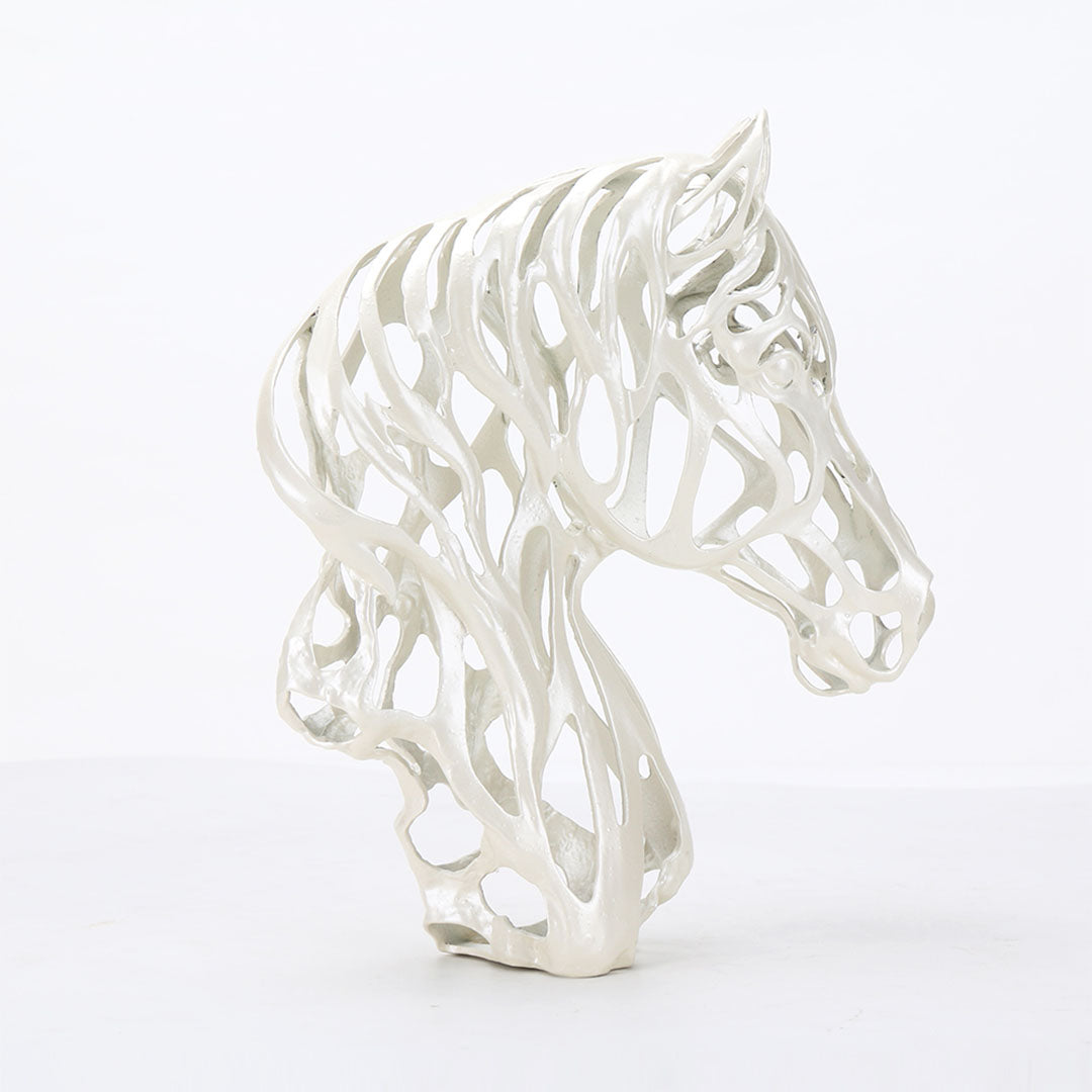 Horse Head Sculpture - KA3014A - Home Decor Figurines - ebarza Furniture UAE | Shop Modern Furniture in Abu Dhabi & Dubai - مفروشات ايبازرا في الامارات | تسوق اثاث عصري وديكورات مميزة في دبي وابوظبي