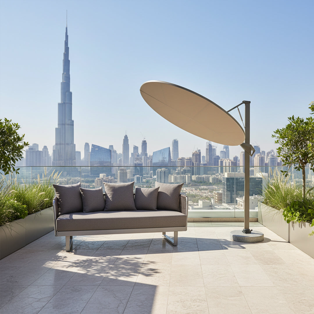 Hydraulic Leaf Umbrella MS-1601-7A - Outdoor Umbrellas - ebarza Furniture UAE | Shop Modern Furniture in Abu Dhabi & Dubai - مفروشات ايبازرا في الامارات | تسوق اثاث عصري وديكورات مميزة في دبي وابوظبي