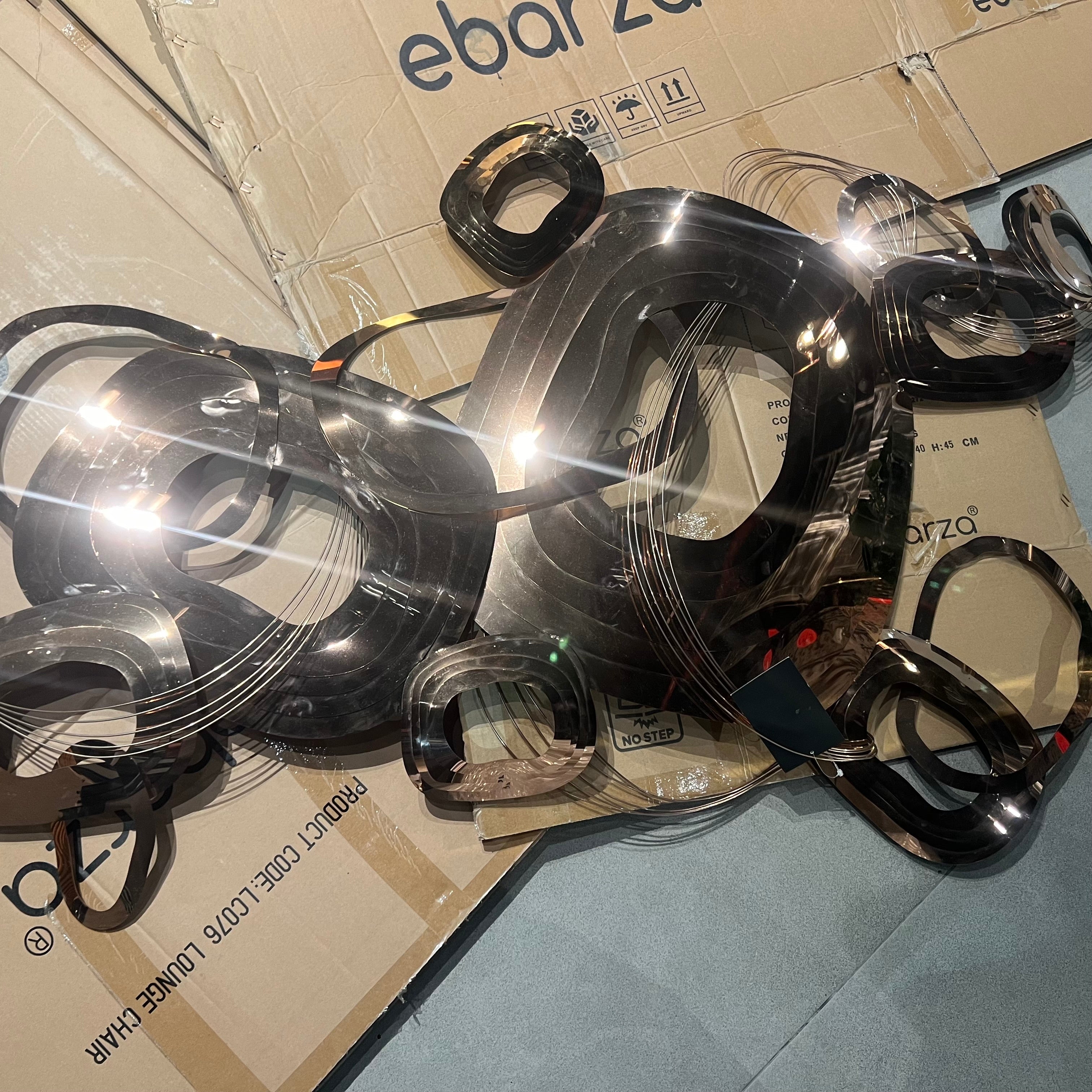 Display Item - Handcrafted Stainless Steel Artwork Z08006-Rg-Nakheel - DISPLAY ITEM - ebarza Furniture UAE | Shop Modern Furniture in Abu Dhabi & Dubai - مفروشات ايبازرا في الامارات | تسوق اثاث عصري وديكورات مميزة في دبي وابوظبي