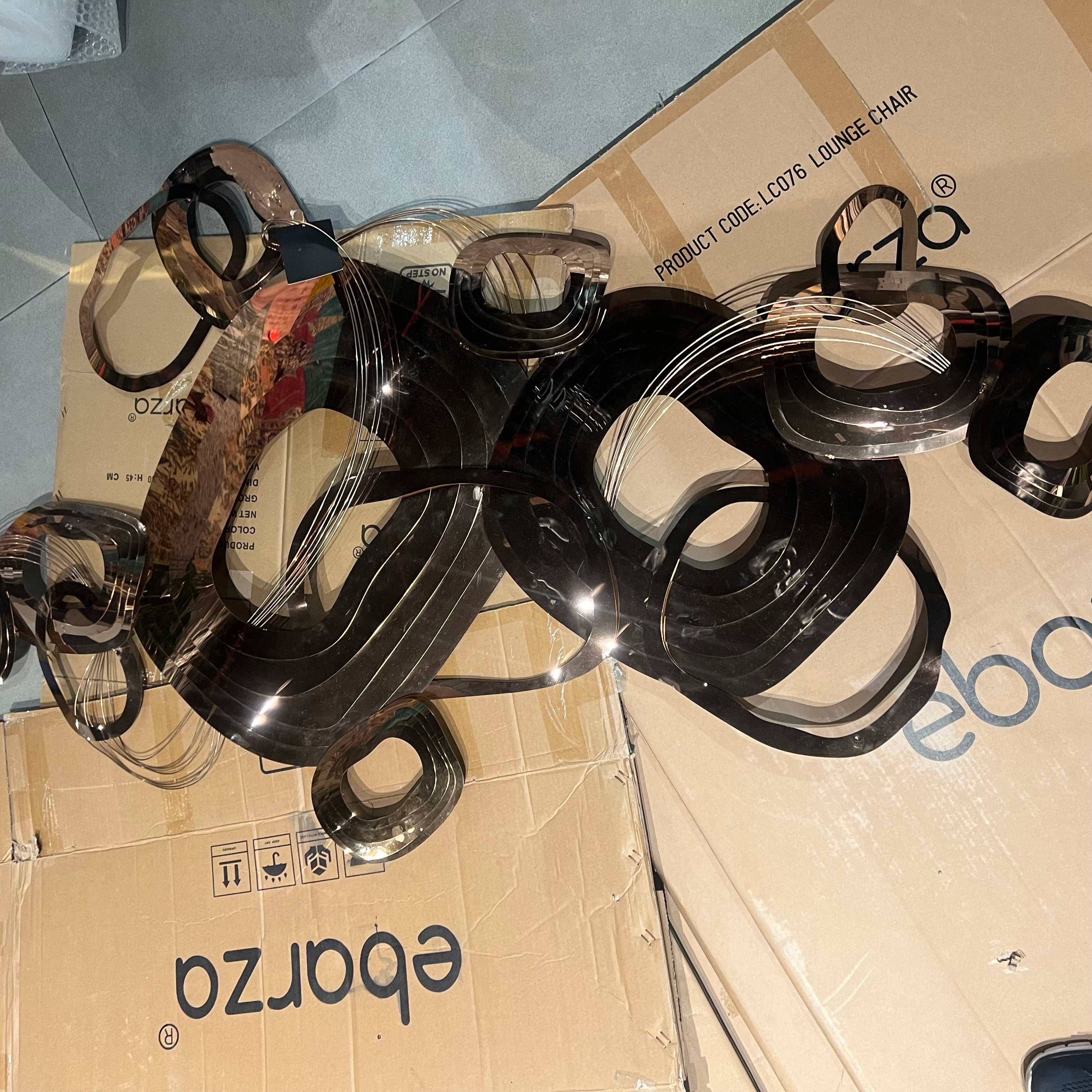 Display Item - Handcrafted Stainless Steel Artwork Z08006-Rg-Nakheel - DISPLAY ITEM - ebarza Furniture UAE | Shop Modern Furniture in Abu Dhabi & Dubai - مفروشات ايبازرا في الامارات | تسوق اثاث عصري وديكورات مميزة في دبي وابوظبي