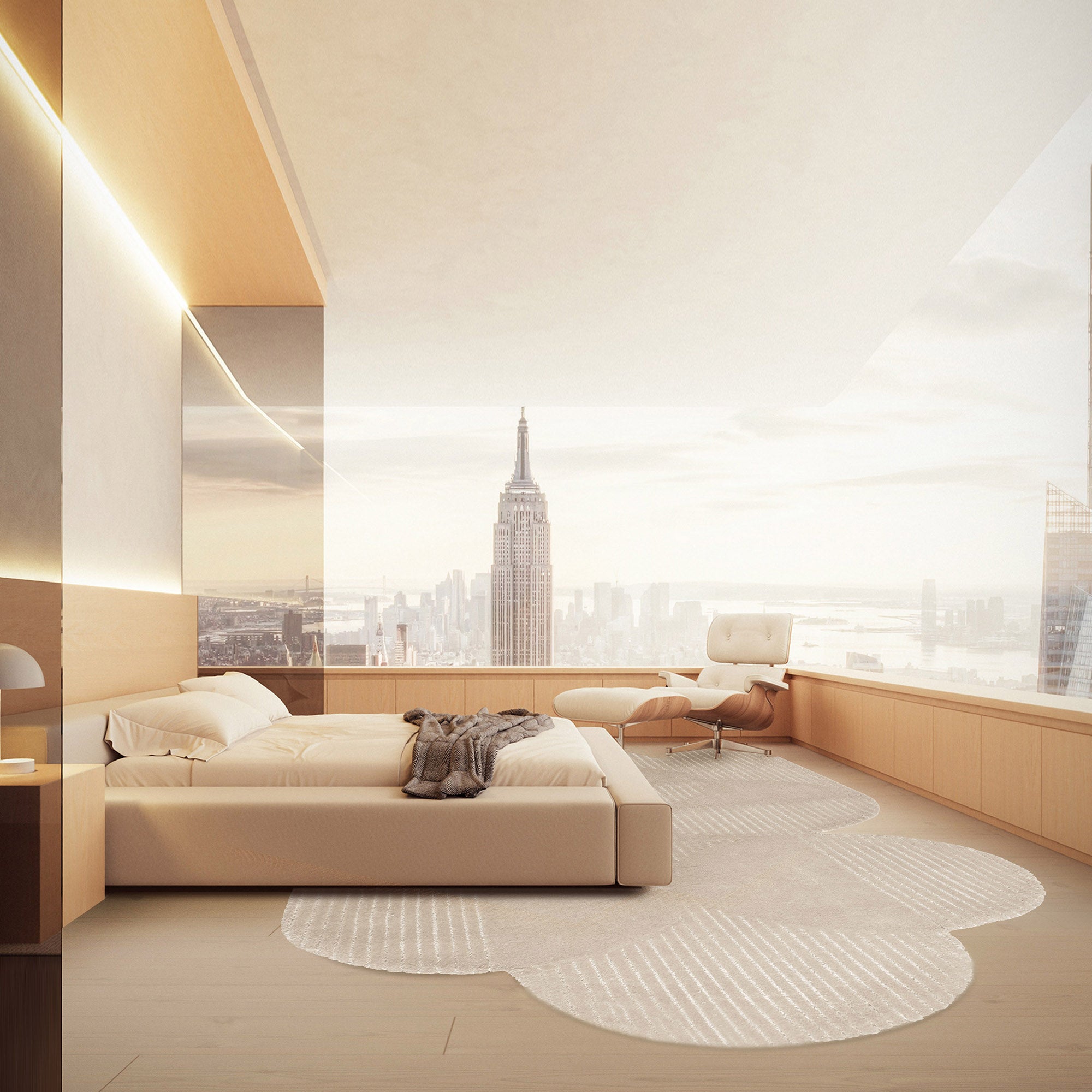 250X150 Cm KALEIDOSCOPE WOOL Beige COLOR RUG JH-22745 - Rugs - ebarza Furniture UAE | Shop Modern Furniture in Abu Dhabi & Dubai - مفروشات ايبازرا في الامارات | تسوق اثاث عصري وديكورات مميزة في دبي وابوظبي