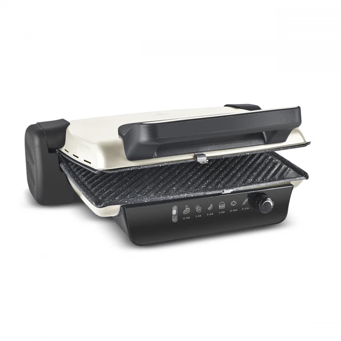 Karaca Crust Grill Toast Grill and Toaster 6 Slices Matte Cream 153.09.01.6893 - Kitchen Appliances - ebarza Furniture UAE | Shop Modern Furniture in Abu Dhabi & Dubai - مفروشات ايبازرا في الامارات | تسوق اثاث عصري وديكورات مميزة في دبي وابوظبي